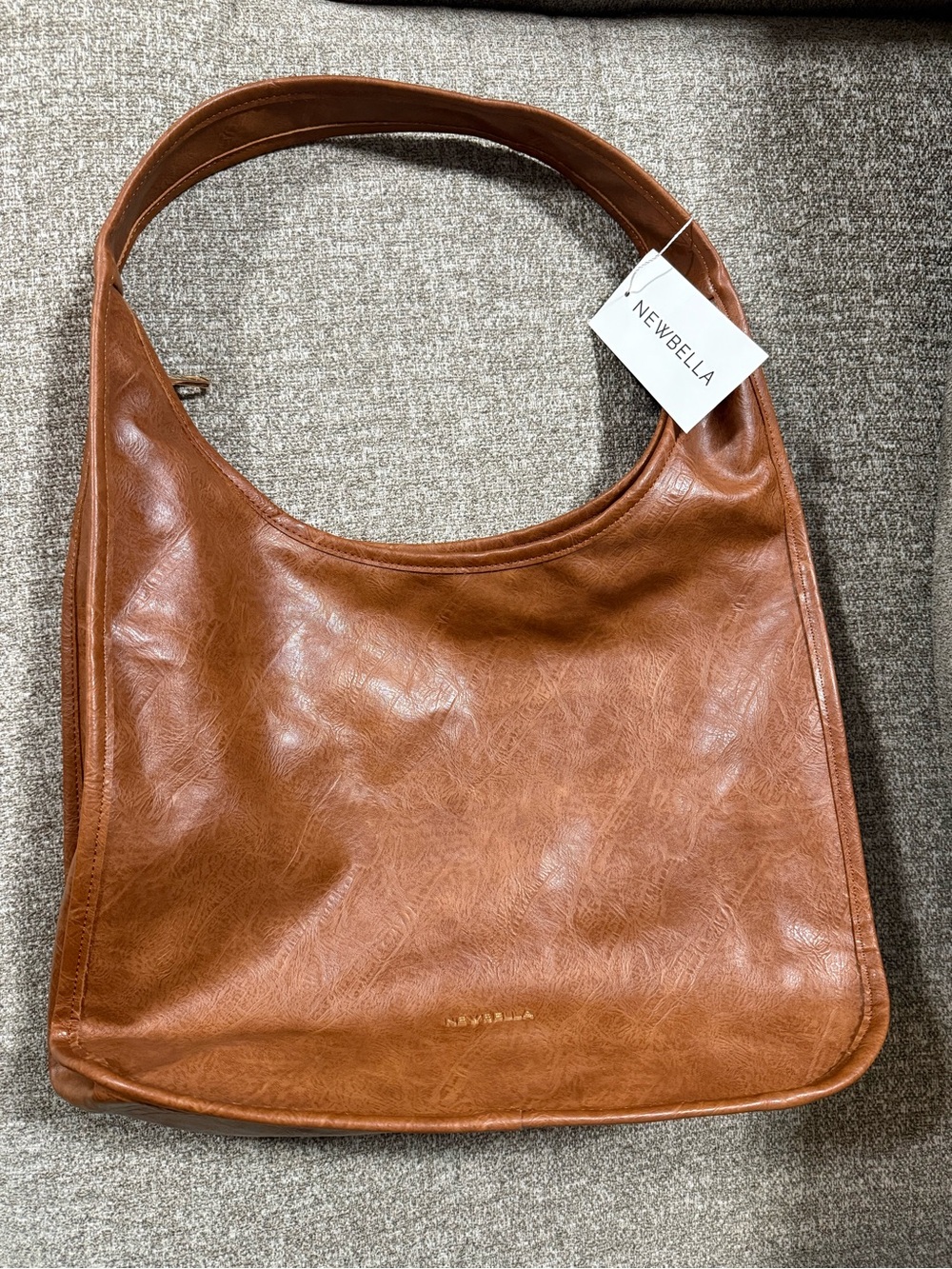 Newbella Cognac Shoulder Bag - Classic Hobo Style
